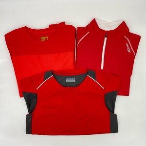 Three Piece Athletic Top Bundle Various Brands, Medium